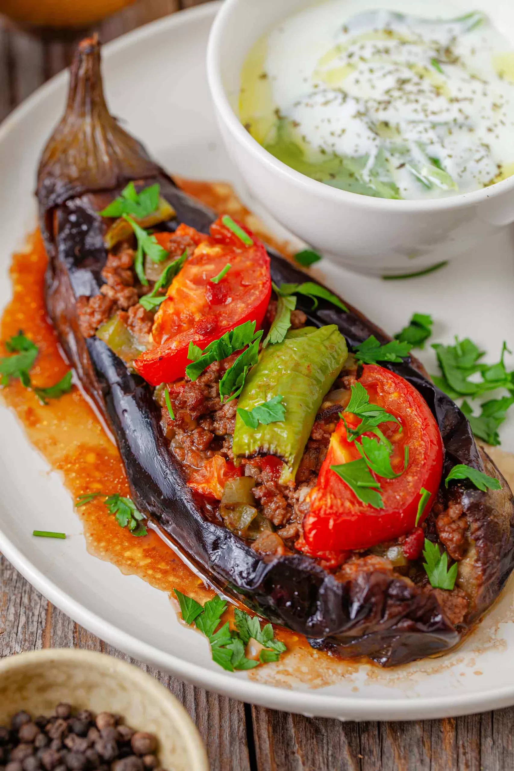 stuffed eggplant