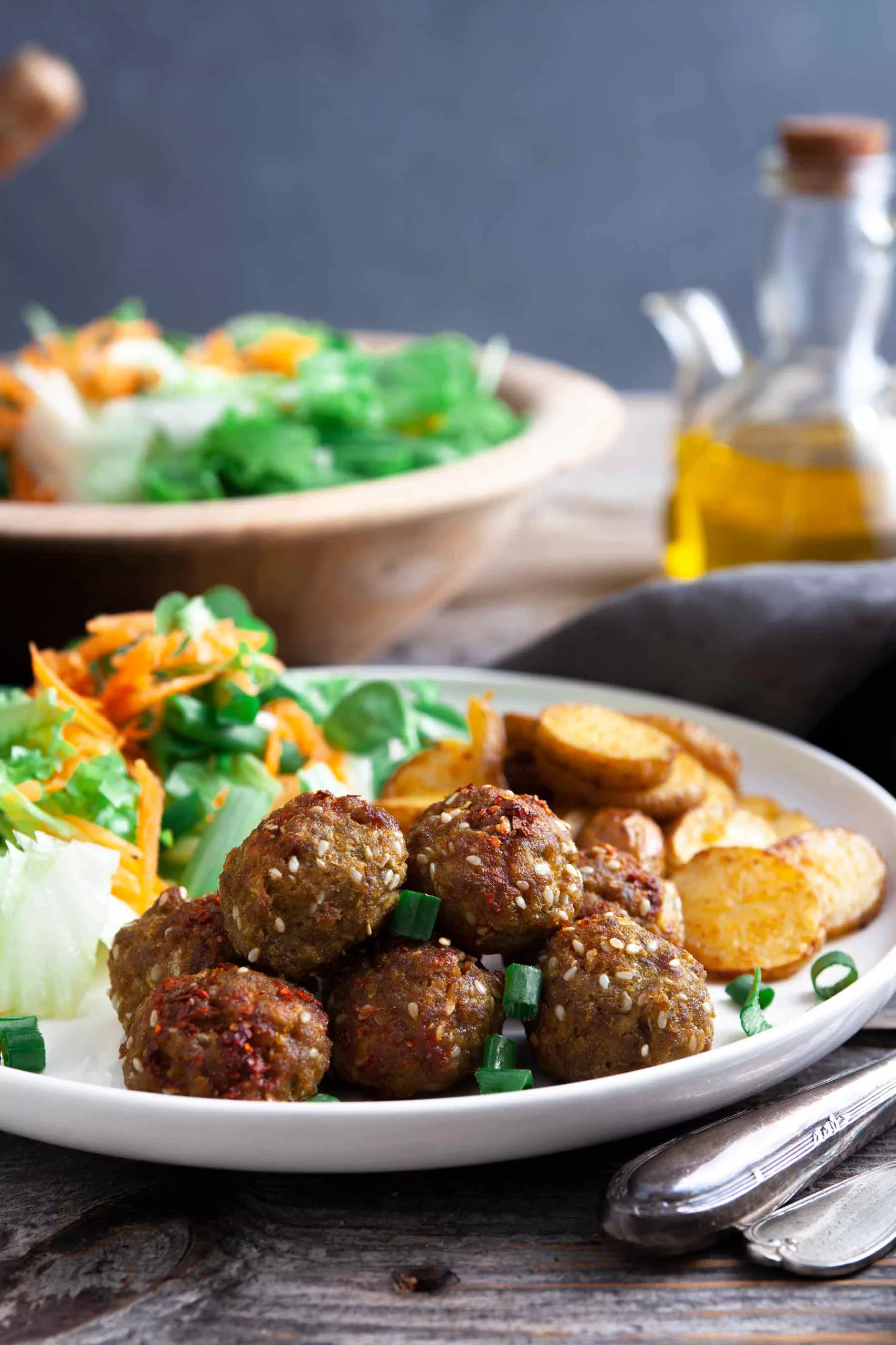 Sesame meatball