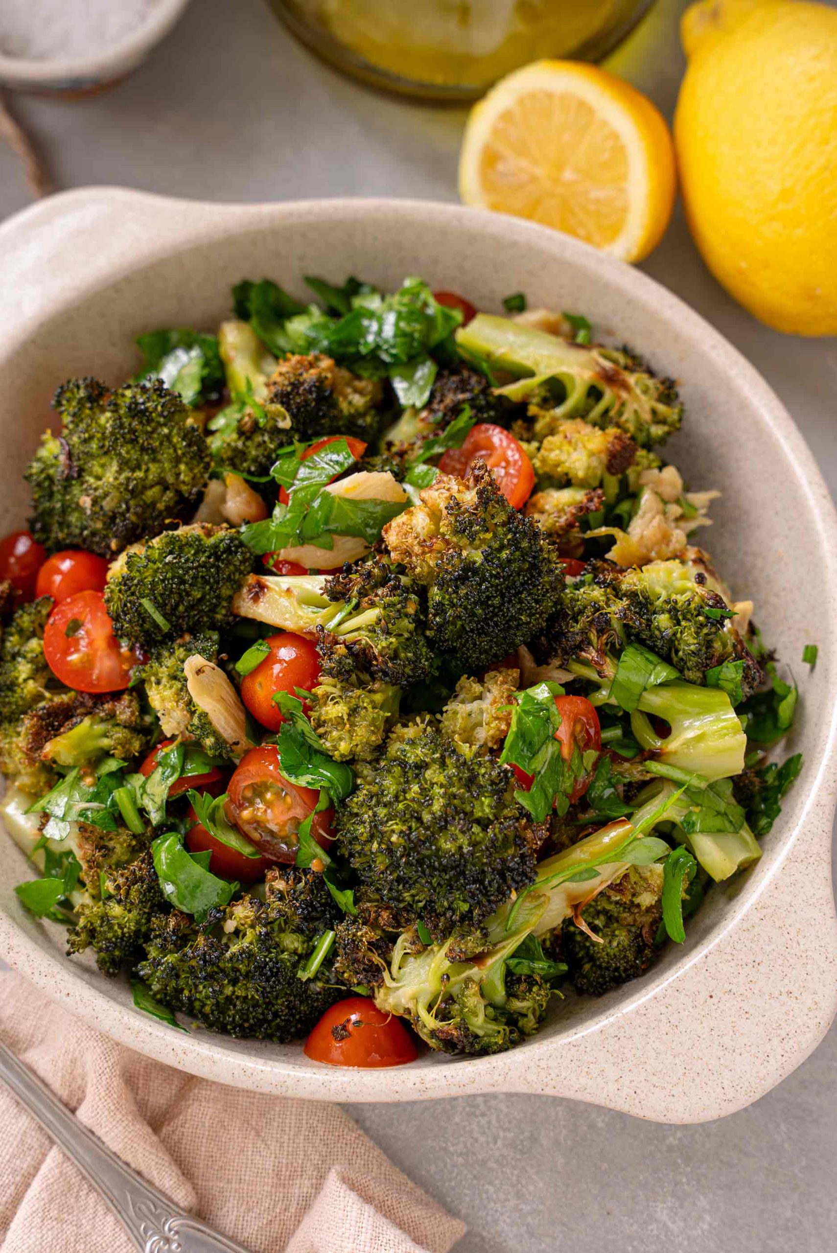 roasted broccoli salad
