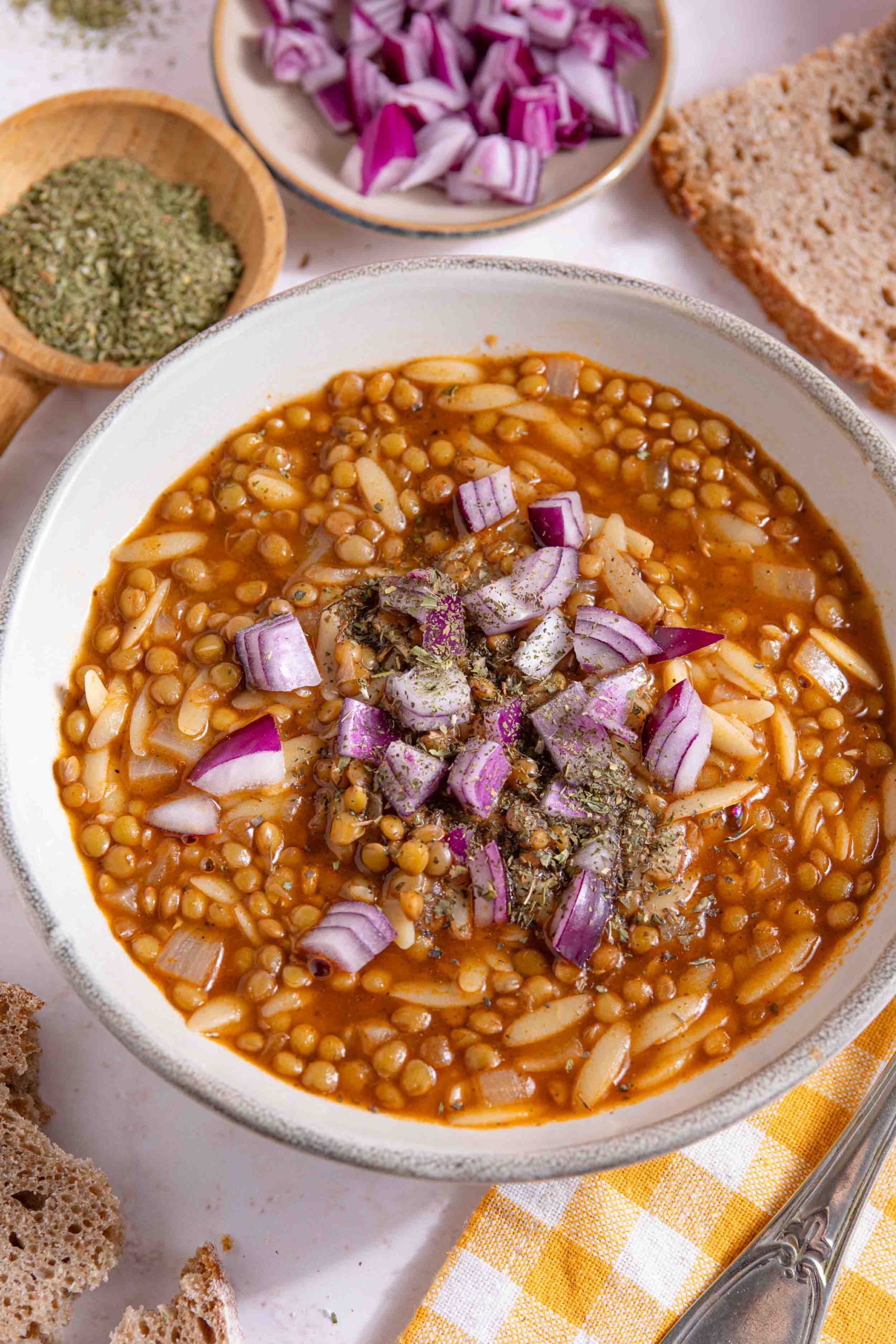 green lentil soup